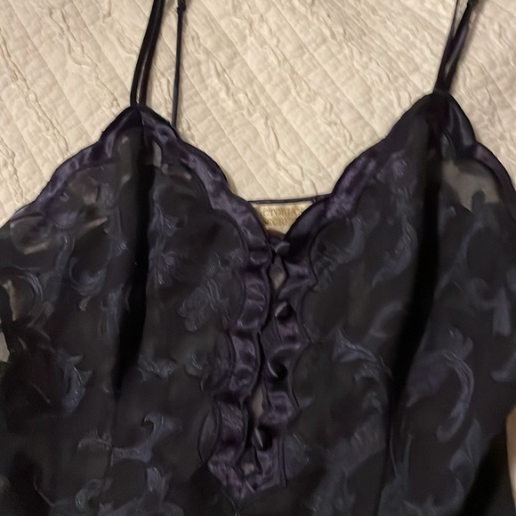 Victoria’s Secret Vintage Gold Label indigo lace lingerie bodysuit - Picture 3 of 6